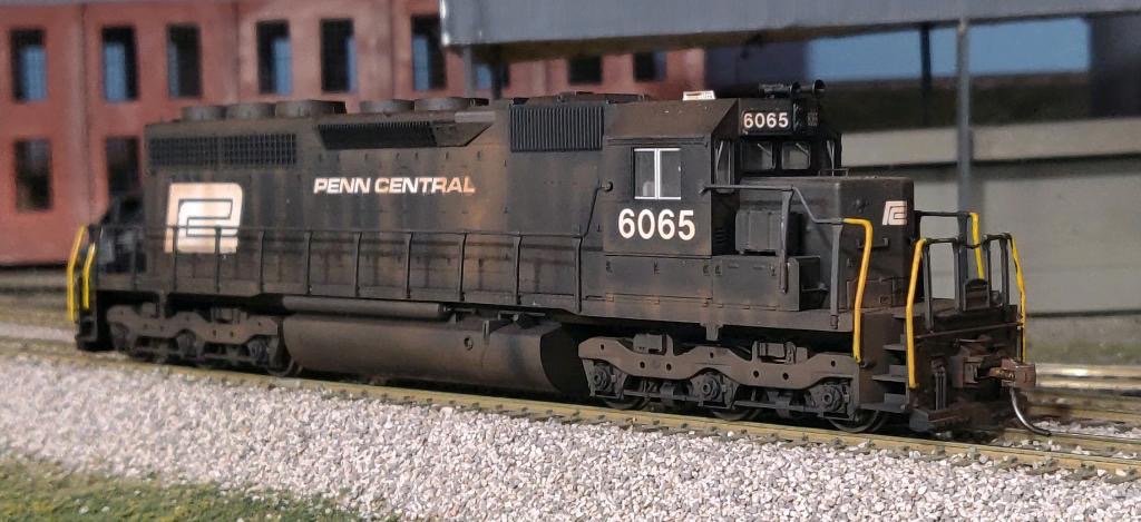 Kato Penn Central SD40 #6065, custom painted and weathered