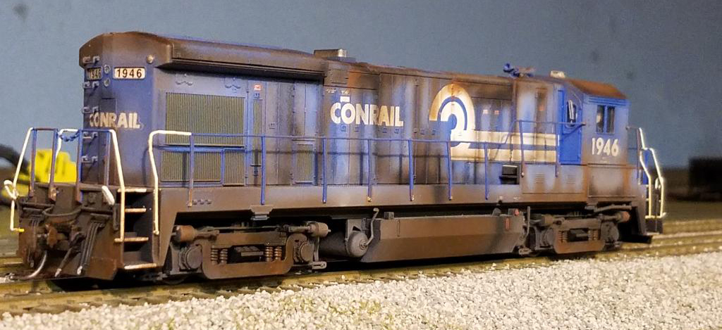 Atlas GE B23-7 #1947, weathered by our shop