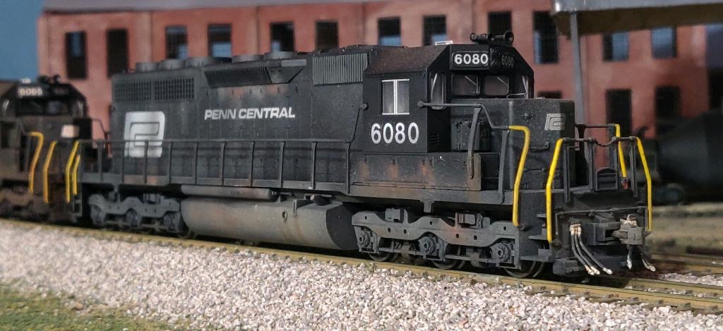 Kato Penn Central SD40 #6080, custom painted and weathered